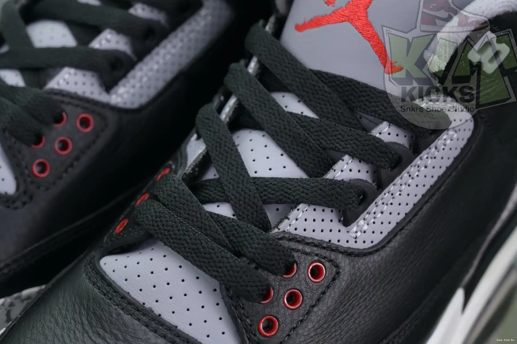 Air Cement Jordan Kimikick Reimagined” 3“Black 0325